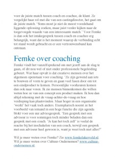 In de coaching spotlight (pag 4)